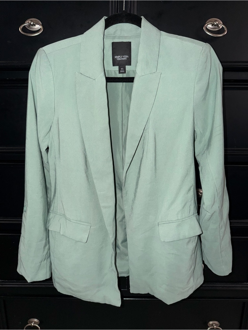 Simply Vera Vera Wang Soft Mint Green Women's Tailored Blazer